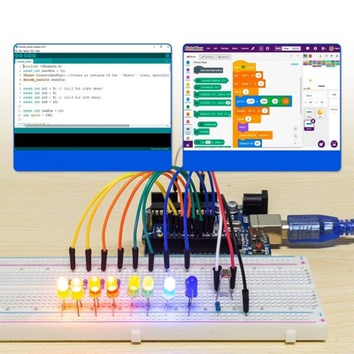 Kompletny zestaw dla początkujących do nauki programowania Arduino UNO R3