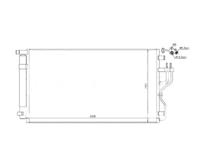 RADIATOR AIR CONDITIONER HYUNDAI IX35 976062Y500  