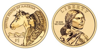 Indianka 2012 - Native American Sacagawea Dollar Mennica Denver