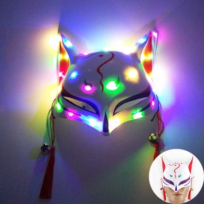 Maska Fajna świecąca na Halloween oświetlenie LED