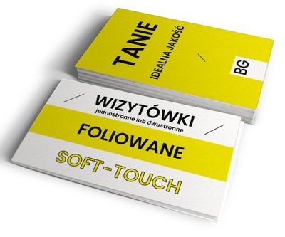 WIZYTÓWKI ekskluzywne 100 SZTUK FOLIA AKSAMITNA SOFT-TOUCH