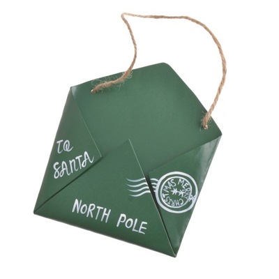 METALOWA KOPERTA-ZAWIESZKA OZDOBA ŚWIĄTECZNA