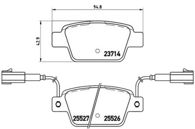 КОЛОДКИ ТОРМОЗНЫЕ FIAT BRAVO II 10- ЗАД BREMBO