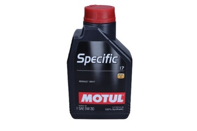 МАСЛО MOTUL 5W30 1L SPECIFIC 17 / RN17 109840 MOTUL МАСЛО SILNIKOWY MOTUL