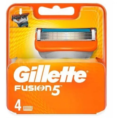 Gillette Fusion Wkłady Ostrza Nożyki Oryginał 4szt