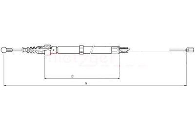 METZGER CABLE DE FRENADO DE MANO  