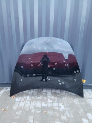 Капот крышка двигателя tesla model 3 фото №1