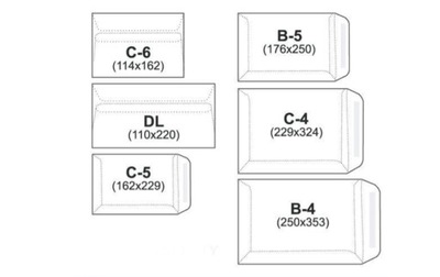 KOPERTY C4 - HK - Z PASKIEM BIAŁE - 50 sztuk
