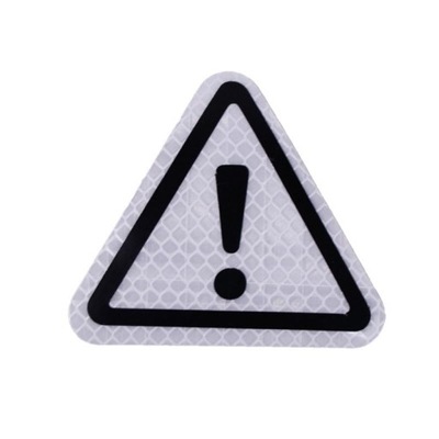 Car Warning Sticker Triangle Weather Resistance Hi 
