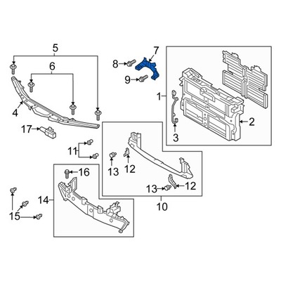 Кронштейн замка капот mazda 3 bp 2019- фото №1