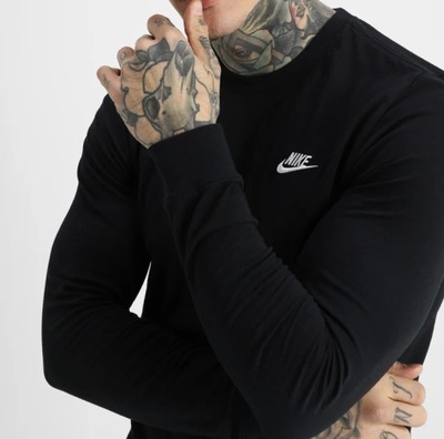 Koszulka z długim rękawem męska Nike czarna L