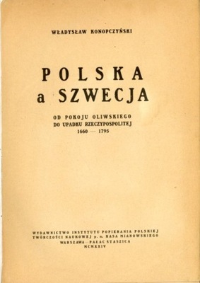 Polska a Szwecja Władysław Konopczyński