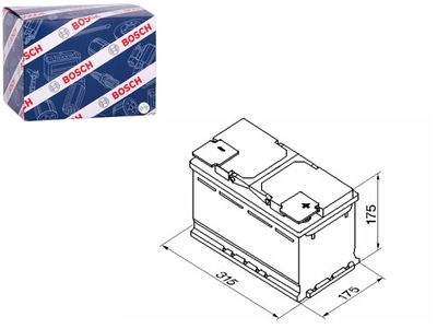 АКУМУЛЯТОР BOSCH 12V 85AH 800A S5 P + 1 315X175X175 B13 ПУСКОВИЙ