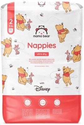 Mama Bear Nappies Pieluszki r. 2 (3-6kg) 84 szt DISNEY