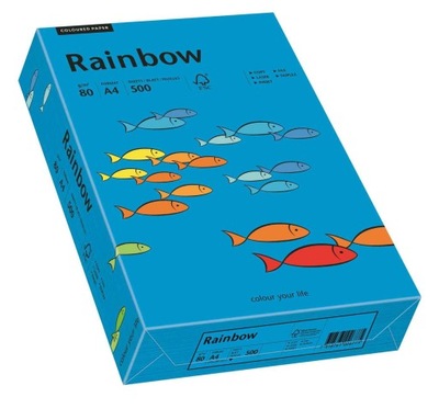 Papier ksero Rainbow A4 80g ciemny niebieski R88
