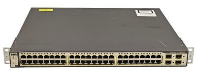 SWITCH CISCO WS-C3750G-48TS-E 48x1GB 4xSFP 2xSTACK VLAN USZY