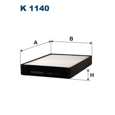 FILTR, VENTILACIÓN PRZESTRZENI PASAZERSKIEJ FILTRON K 1140  