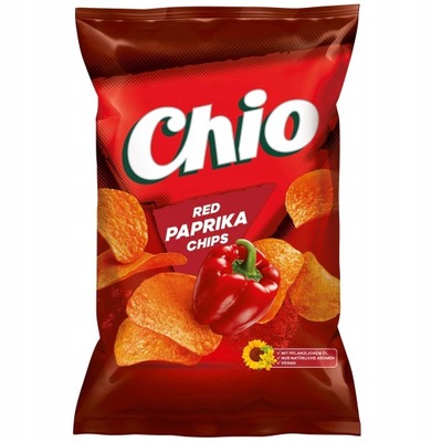 Paprykowe Chipsy Chrupki Chio Papryka Chips 150g z Niemiec