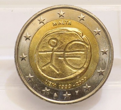 2 EURO MALTA 2009 10 LAT UNI WALUTOWEJ