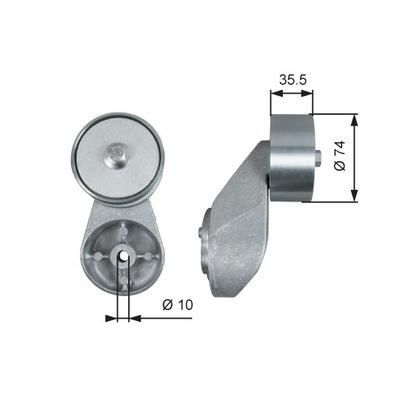 Натяжитель ремень поликлиновый mercedes atego atego 2 axor axor 2 citaro 2 c фото №1