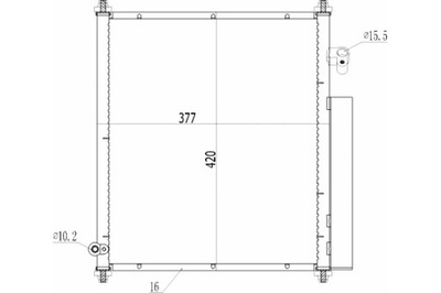 HART KONDENSATORIUS KONDENSATORIUS KONDICIONAVIMO JAZZ 1.2-1.4 16V 02- 