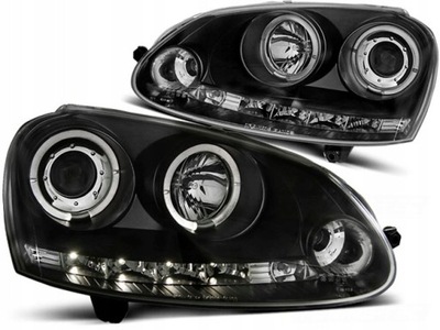 ФОНАРІ VW GOLF 5 V 03-08R RINGI LED (СВІТЛОДІОД) SONAR BLACK