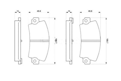 Bosch гальмівні колодки гальмівні renault 18 18 змінний 21 2 фото №1