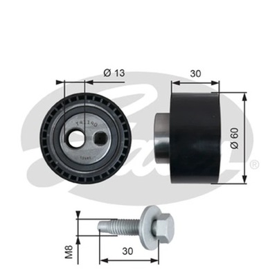 ROLLO NAPINACZA, CORREA DISTRIBUCIÓN GATES T41140  