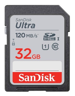 KARTA PAMIĘCI SANDISK ULTRA SD HC 32GB 120MBS CL10