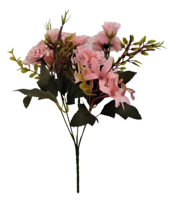 BUKIECIK mieszany sztuczne kwiaty GOŹDZIK 30 cm