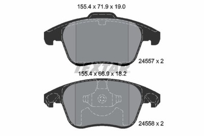 КОЛОДКИ ТОРМОЗНЫЕ CITROEN ПЕРЕД C4/DS4/DS5 1,2-2,0 06-21 2455701