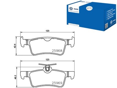 PAGID КОЛОДКИ ГАЛЬМІВНІ HELLA PAGID 1611331480 1304