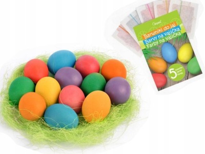 Barwnik do jajek pisanek Wielkanoc 5 kolorów