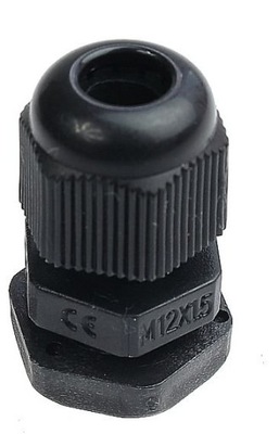 Przepust kablowy (dławik) M12 3-6,5mm czarny