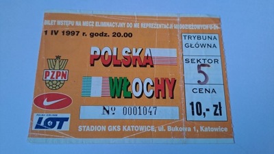 POLSKA - WŁOCHY 01-04-1997