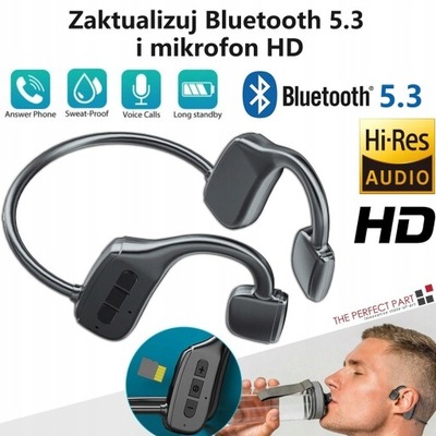 Obuuszne sportowe Bluetooth 5.3