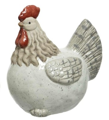 Figurka kura ceramiczna ozdobna JK