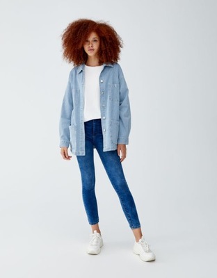 PULL & BEAR NIEBIESKIE SPODNIE JEANSOWE (23)