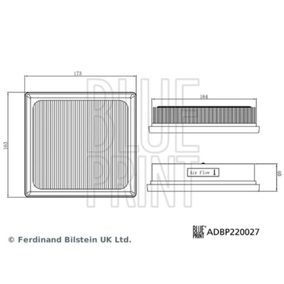 FILTRAS ORO BLUE PRINT ADBP220027 