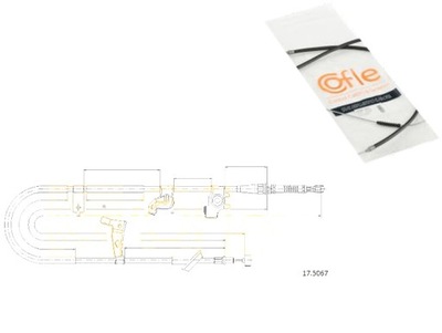 COFLE CABLE FRENOS DE MANO FIAT  