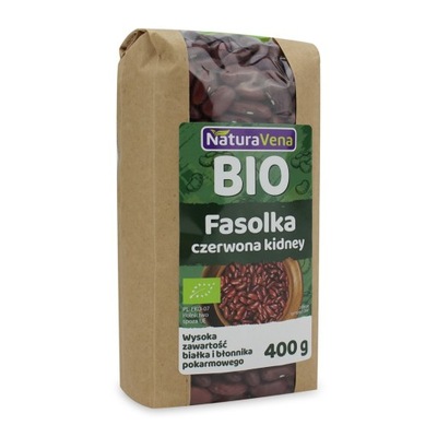 FASOLA CZERWONA KIDNEY BIO 400 g - NATURAVENA