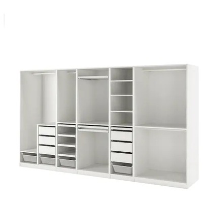IKEA PAX Kombinacja szafy biały 375x58x201 cm