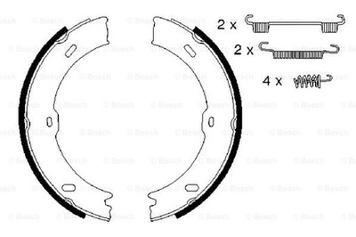 КОЛОДКИ ТОРМОЗНЫЕ BOSCH 0 986 487 720 0986487720