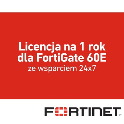 Odnowienie 1 rok dla FortiGate 60E wsparcie 24x7