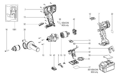 Metabo obudowa do wiertarki SB 18 LTX Impuls