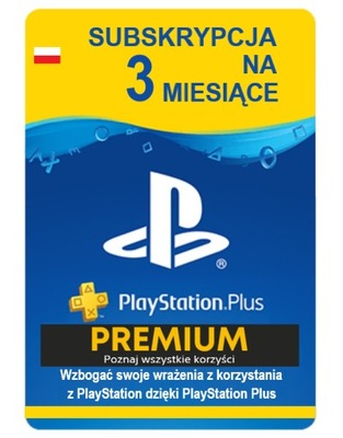 PlayStation Plus PREMIUM 3 miesiące / 90 dni