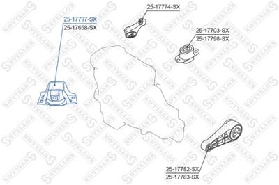 BOLSA DEL MOTOR SOPORTE NISSAN MICRA MARCH K12  