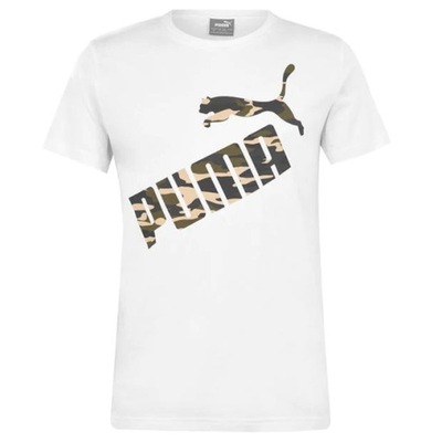 PUMA Koszulka męska T-shirt Bawełna Camo Logo - XL