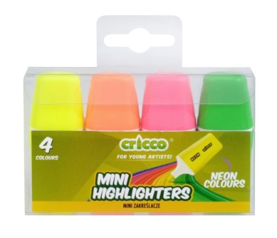 CRICCO Mini zakreślacze NEONOWE