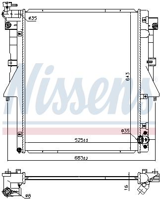 AUŠINTUVAS VARIKLIO NISSENS NIS 606549 